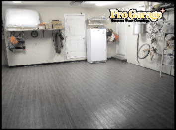 Garage Floor After the Pro Garage Floor Covering.